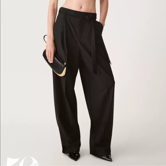 Zara Pants - Zara NWT 50th anniversary wool blend trousers with belt 6929/427